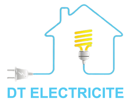 Logo de DT ÉLECTRICITÉ, électricien dans tout le Val de Saône.